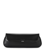 Harrods Amina Muaddi Leather Ami Clutch Bag- Buy online at McGrocer