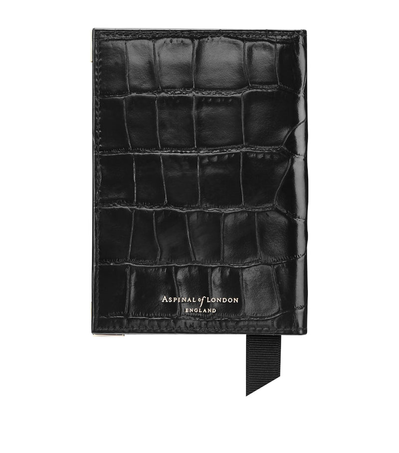 Aspinal of London croc-embossed passport cover - British product
