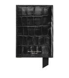 Aspinal of London croc-embossed passport cover - British product