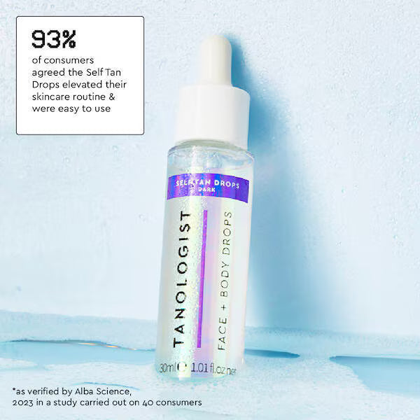 Tanologist Face Body Self Tan Drops Light 30ml (British brand)