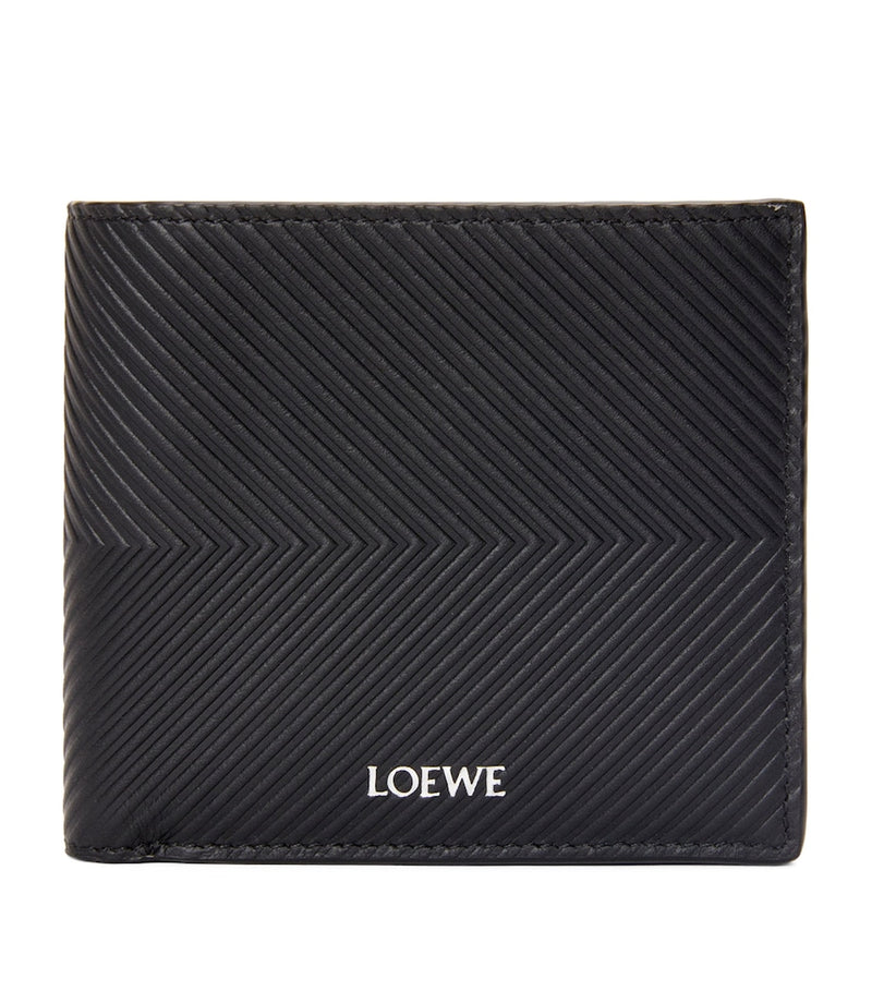 LOEWE textured calfskin bifold wallet eight card slots - British product