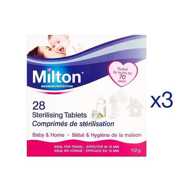 Milton sterilising tablets baby equipment 56 tablets, imported from the UK
