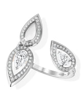 Harrods Messika Fiery White Gold and Diamond Trio Ring (0.81ct)- Buy online at McGrocer