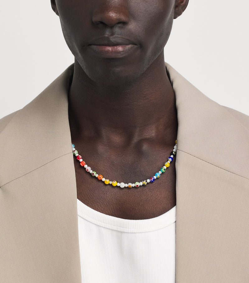 Nialaya necklace glass bead and pearl, UK version