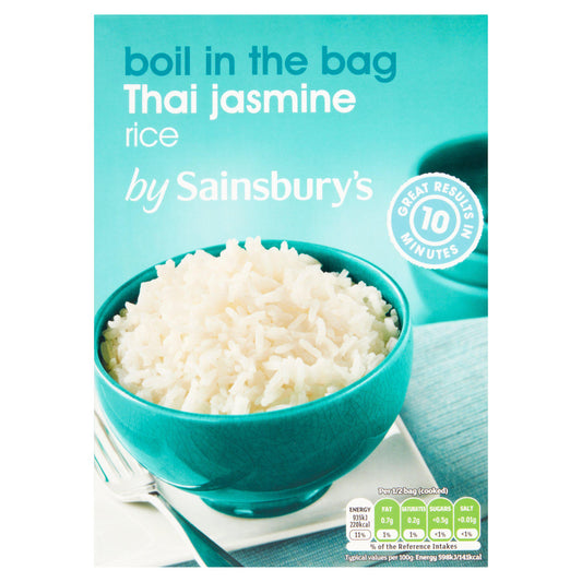 Sainsbury's Boil In Bag Thai Fragrant Rice 4x125g rice Sainsburys   