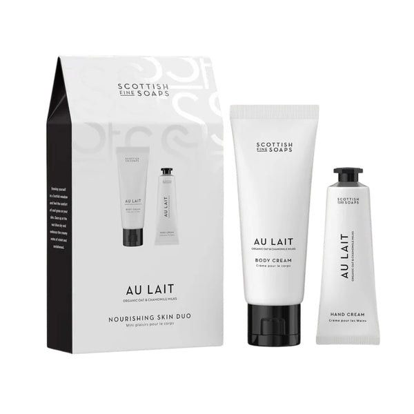 Scottish Fine Soaps Au Lait Hand & Body Cream Duo 105ml (British brand)