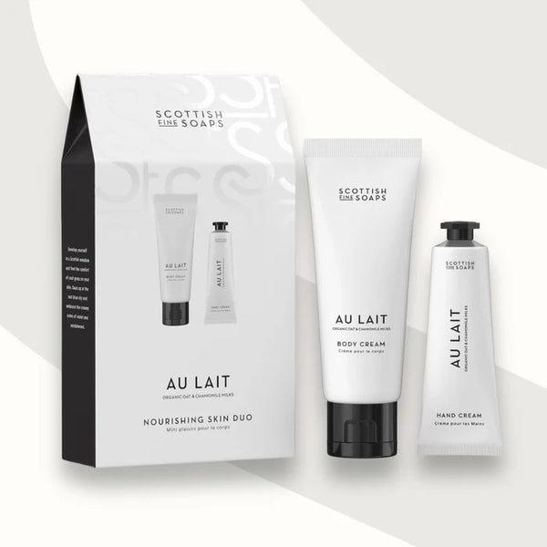 Scottish Fine Soaps Au Lait Hand & Body Cream Duo 105ml (British brand)