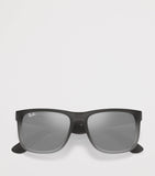 Ray-Ban Justin classic square sunglasses mirrored lenses, UK version