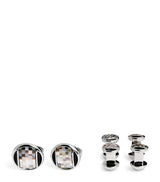 Harrods Tateossian Thompson Mother-Of-Pearl Cufflinks And Studs Set- Buy online at McGrocer