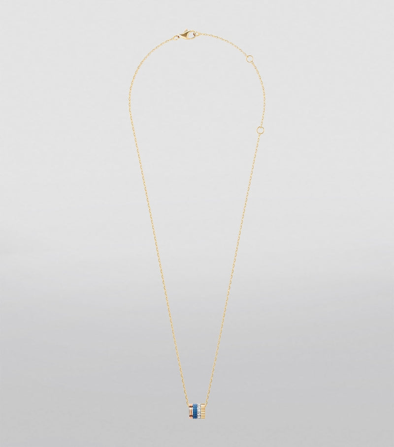 Boucheron Quatre Blue Edition pendant necklace with diamonds, imported from the UK