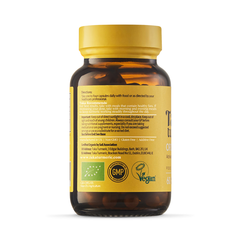Taka Turmeric turmeric capsules with black pepper extract 60 capsules (British brand)