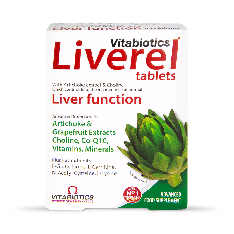 Vitabiotics Liverel Liver Support 60 Tablets (British brand)