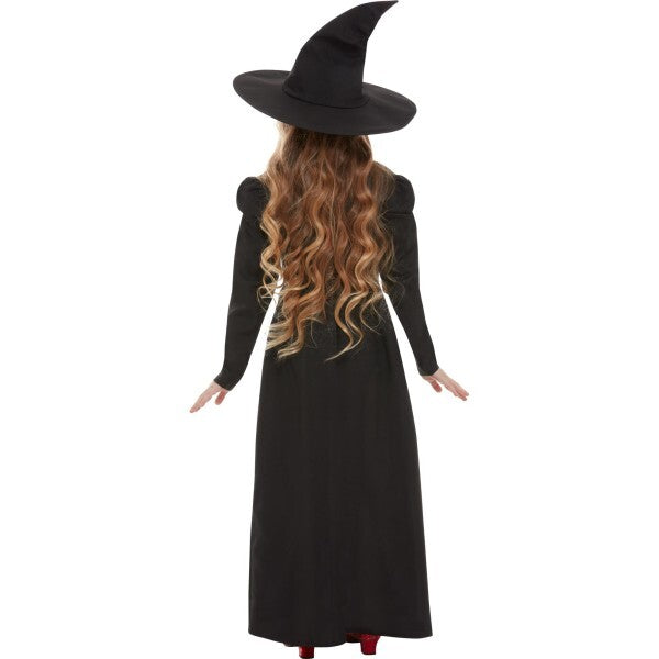 Smiffys Wicked Witch Girl Costume black dress and hat - British product
