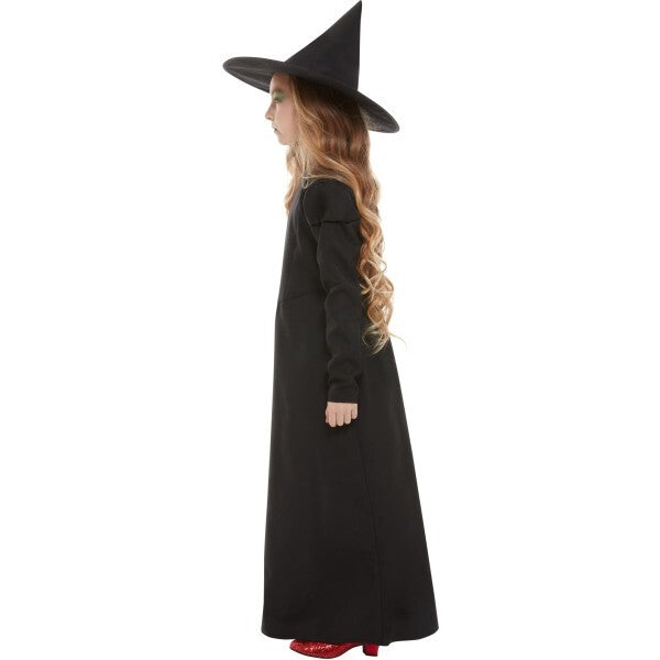 Smiffys Wicked Witch Girl Costume black dress and hat - British product