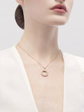 Bvlgari rose gold diamond necklace, imported from the UK