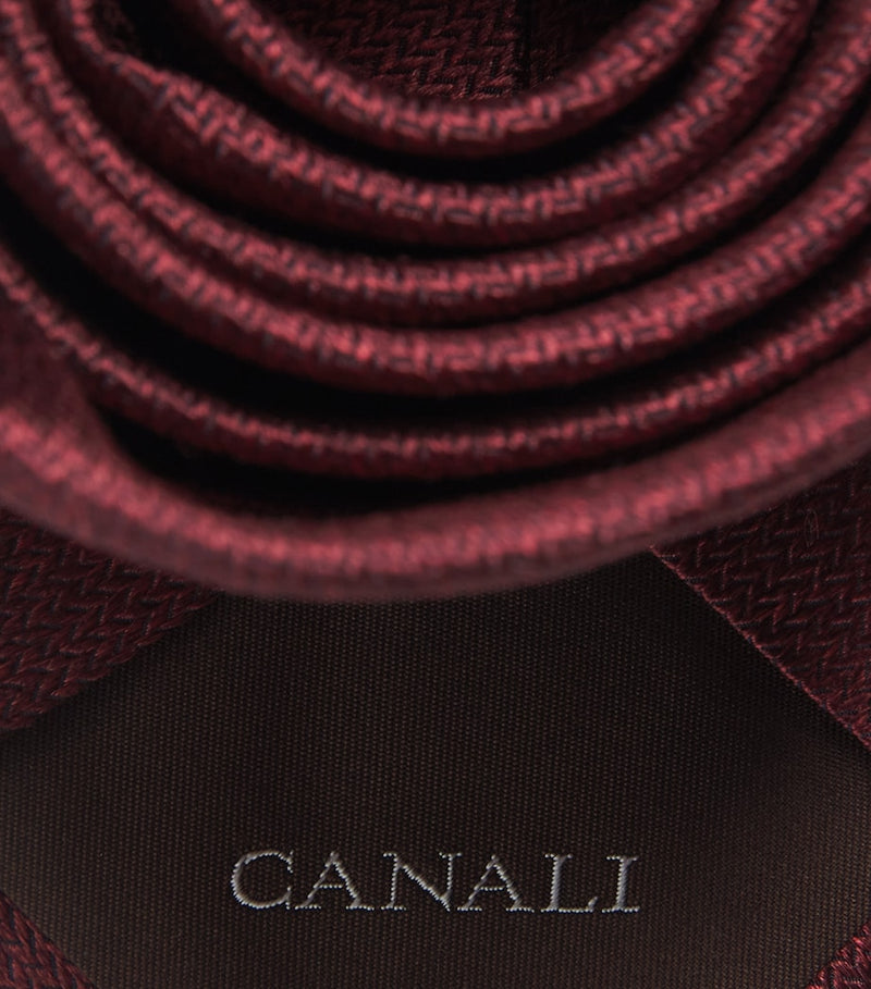 Canali silk diagonal weave tie 8cm width, imported from the UK