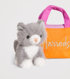 Harrods cat in a bag keyring, imported from the UK