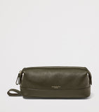 Aspinal of London Reporter leather wash bag, imported from the UK