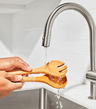 Oxo wood Good Grips salad servers set of 2, imported from the UK