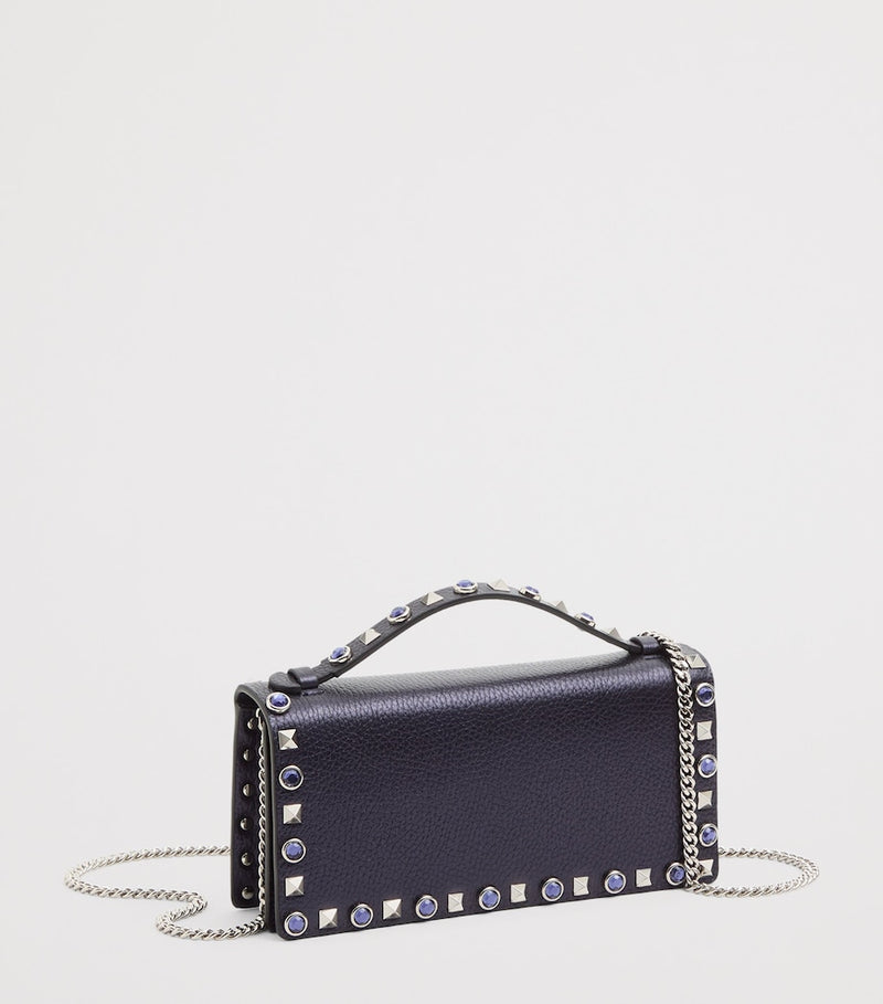 Valentino Garavani Rockstud chain wallet, UK version