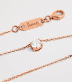 Harrods rose gold diamond necklace 0.50ct, imported from the UK