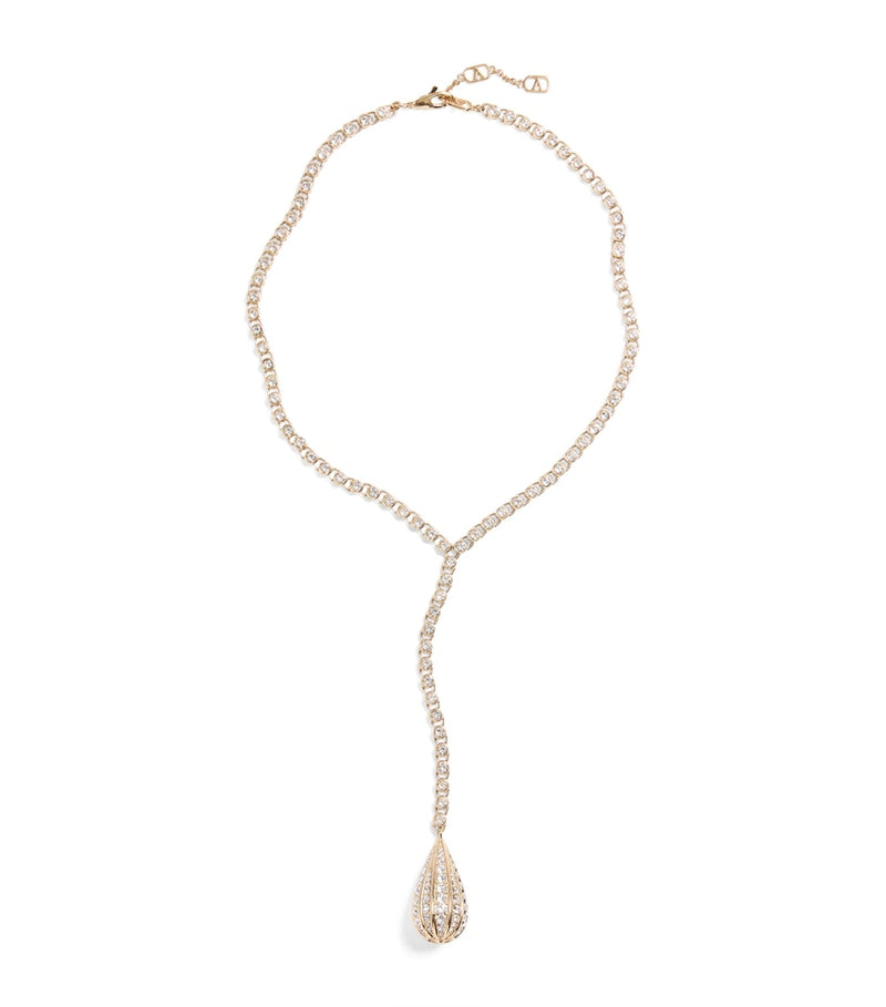 Valentino Garavani Poétique des Gouttes pendant necklace (British brand)