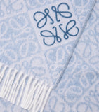 LOEWE Anagram wool-cashmere scarf 38x180cm, imported from the UK