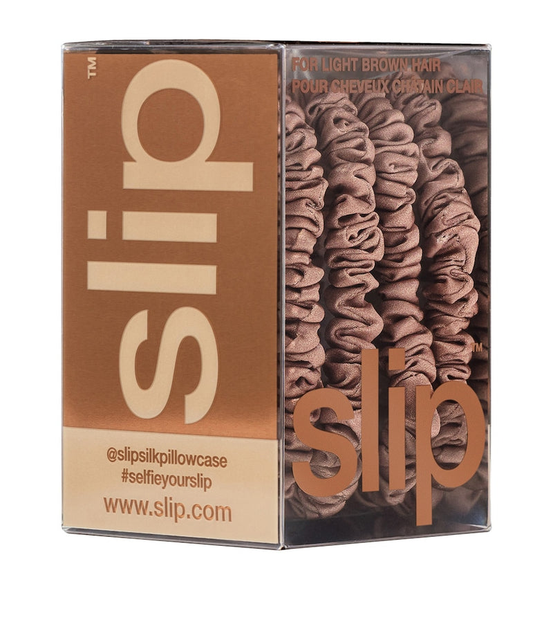 Slip Pure Silk Skinny Scrunchies set of 4 (British brand)