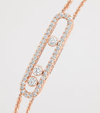 Messika Move Classique rose gold diamond pavé bracelet 0.65ct, UK version