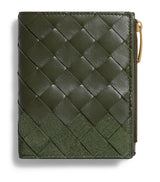 Harrods Bottega Veneta Small Leather-Suede Bifold Wallet- Buy online at McGrocer