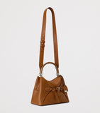 Ralph Lauren calfskin top-handle bag with wood detailing - British product