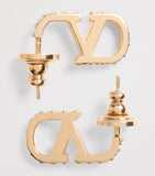 Valentino Garavani small VLogo signature hoop earrings, imported from the UK
