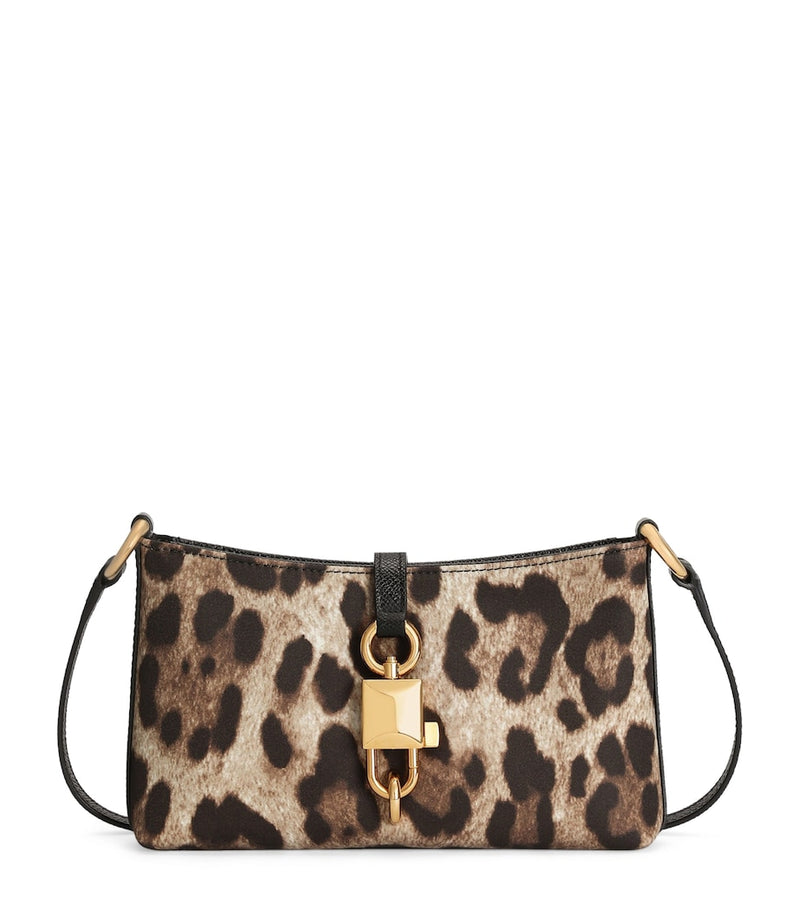 Dolce&Gabbana leopard print lock shoulder bag (British brand)