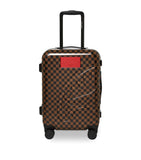 Sprayground cabin suitcase embossed check 50cm, imported from the UK