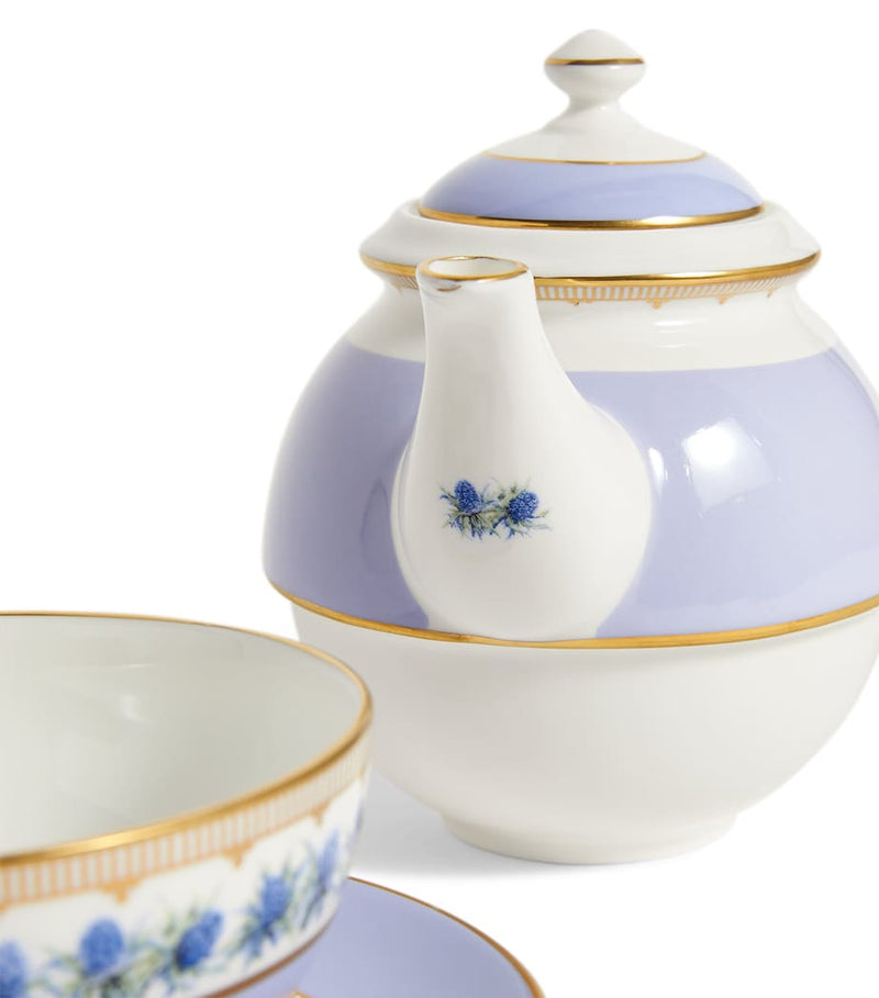 Halcyon Days Shell Garden Floral tea for one set, UK version