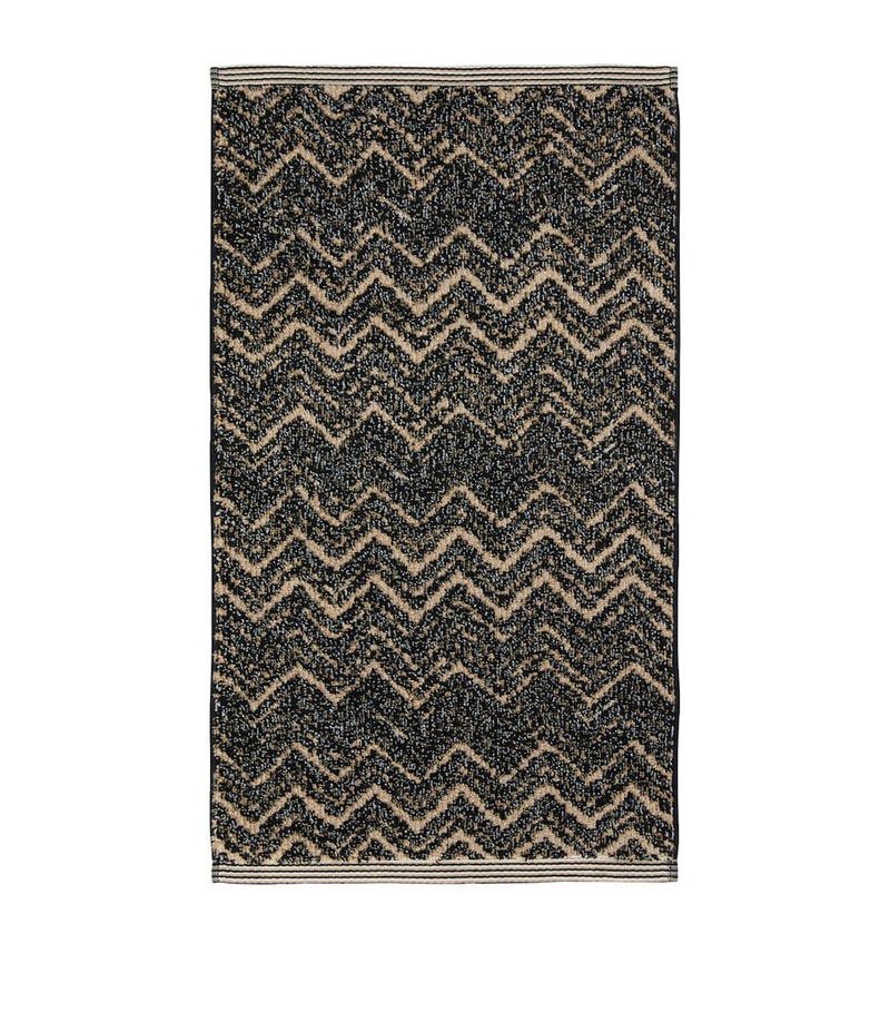 Missoni Home Azul guest towel, chevron pattern, 70cm x 40cm, imported from the UK