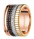 Boucheron Quatre Classique ring with 25 diamonds and mixed gold, UK version