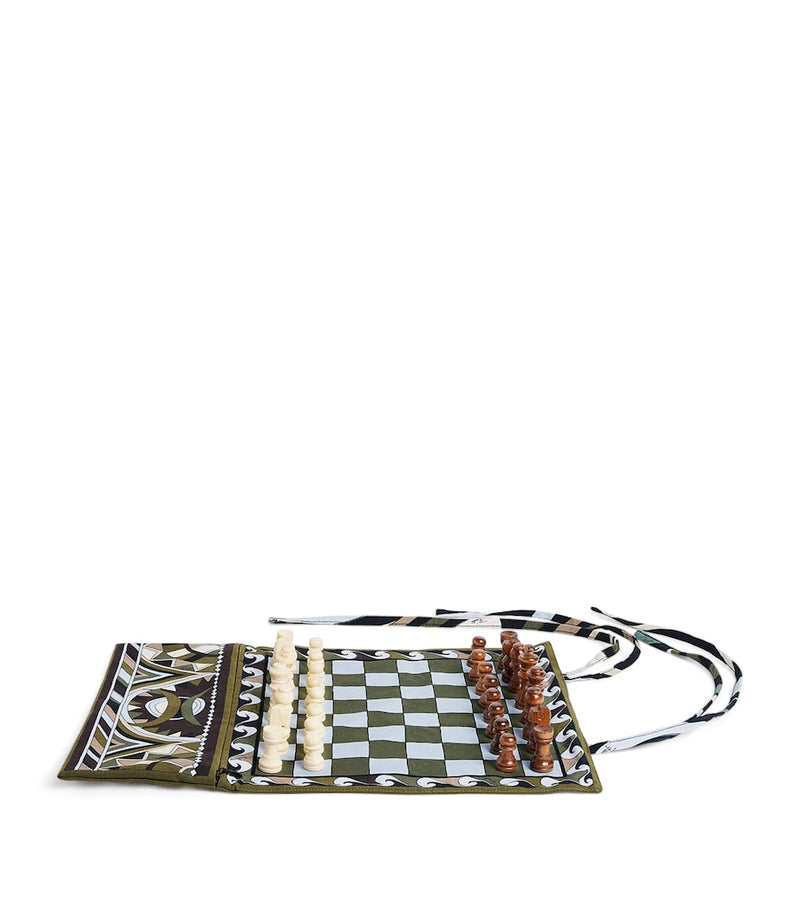 Pucci Vivara travel chess set with Italian craftsmanship - British product