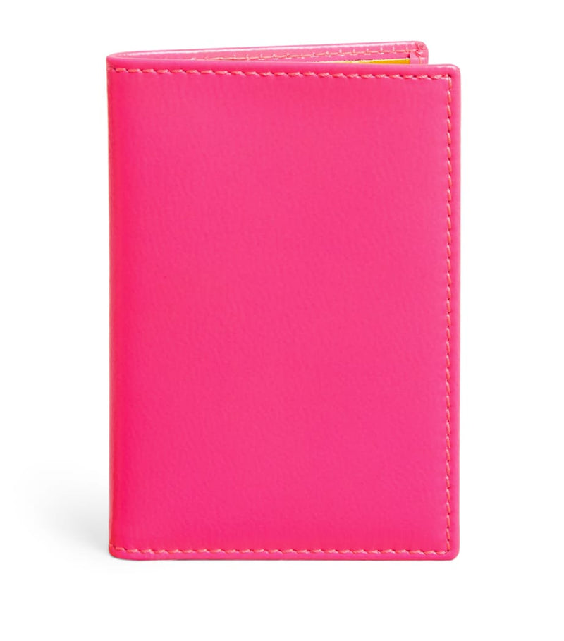 Comme des Garçons Wallet Super Fluo leather cardholder 7x11cm (British brand)