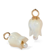 Harrods Annoushka Yellow Gold Mother-of-Pearl and Freshwater Pearl Earring Drops 8mm- Buy online at McGrocer