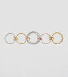 Spinelli Kilcollin gold diamond ring with five bands (British brand)