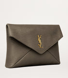 Saint Laurent Cassandre leather envelope pouch - British product