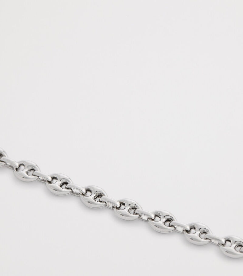 Tateossian Sterling Silver Marine Link Chain Bracelet (British brand)