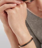 Bvlgari B.zero1 rose gold ceramic bangle, imported from the UK