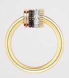 Boucheron Quatre Classique ring mixed gold and diamond - British product