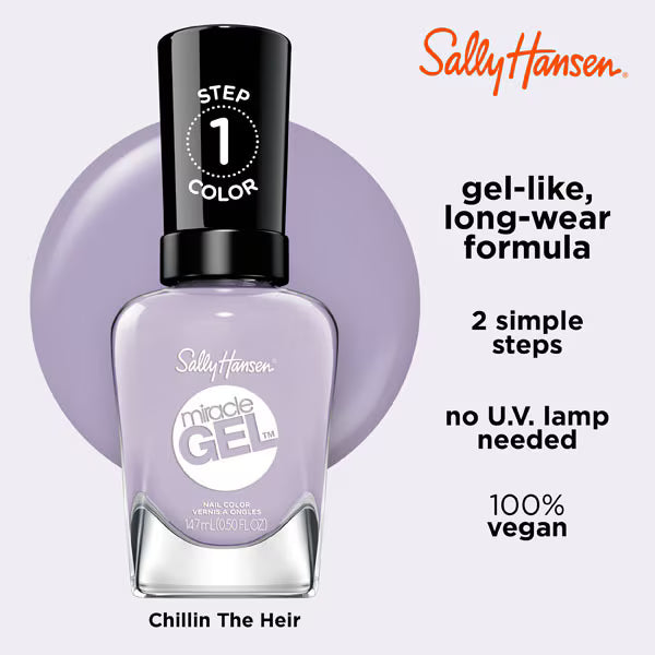 Sally Hansen Miracle Gel nail polish Chill In The Heir (British brand)