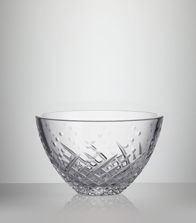 Waterford crystal bowl with karo and olive cut patterns, 15cm (British brand)