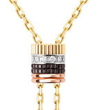 Boucheron Quatre necklace yellow gold diamonds - British product