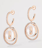 Messika Lucky Move Roségold Diamant Perlmutt Ohrringe 0,53ct, UK Version