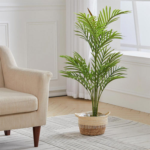 Livingandhome Artificial Potted Palm Tree 110cm, UK version